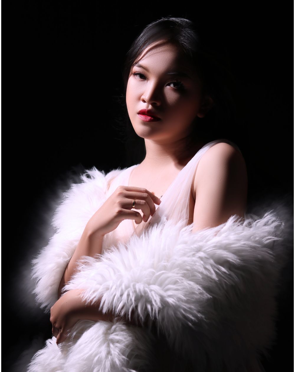 Fur vest makes you look better